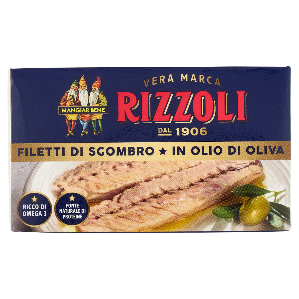 Rizzoli Filetti di Sgombro in Olio di Oliva 125 g