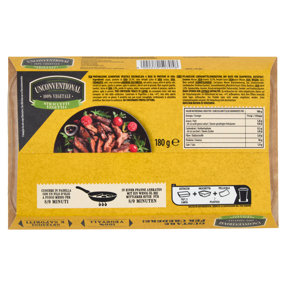 Unconventional Straccetti Vegetali 180 g