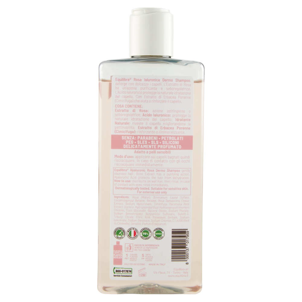 equilibra Rosa Ialuronica Dermo Shampoo Equilibrante 265 ml