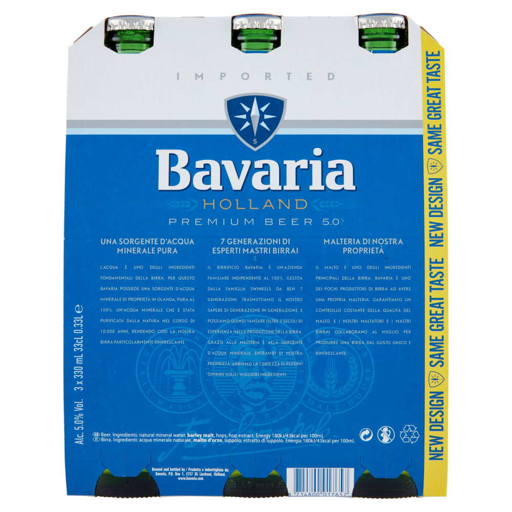 Bavaria Premium Beer 5.0% 3 x 330 mL