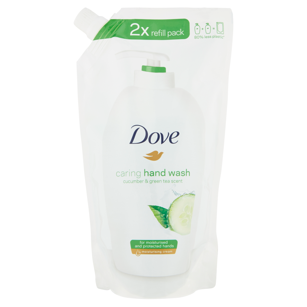Dove caring hand wash cucumber & green tea scent Ricarica 500 ml