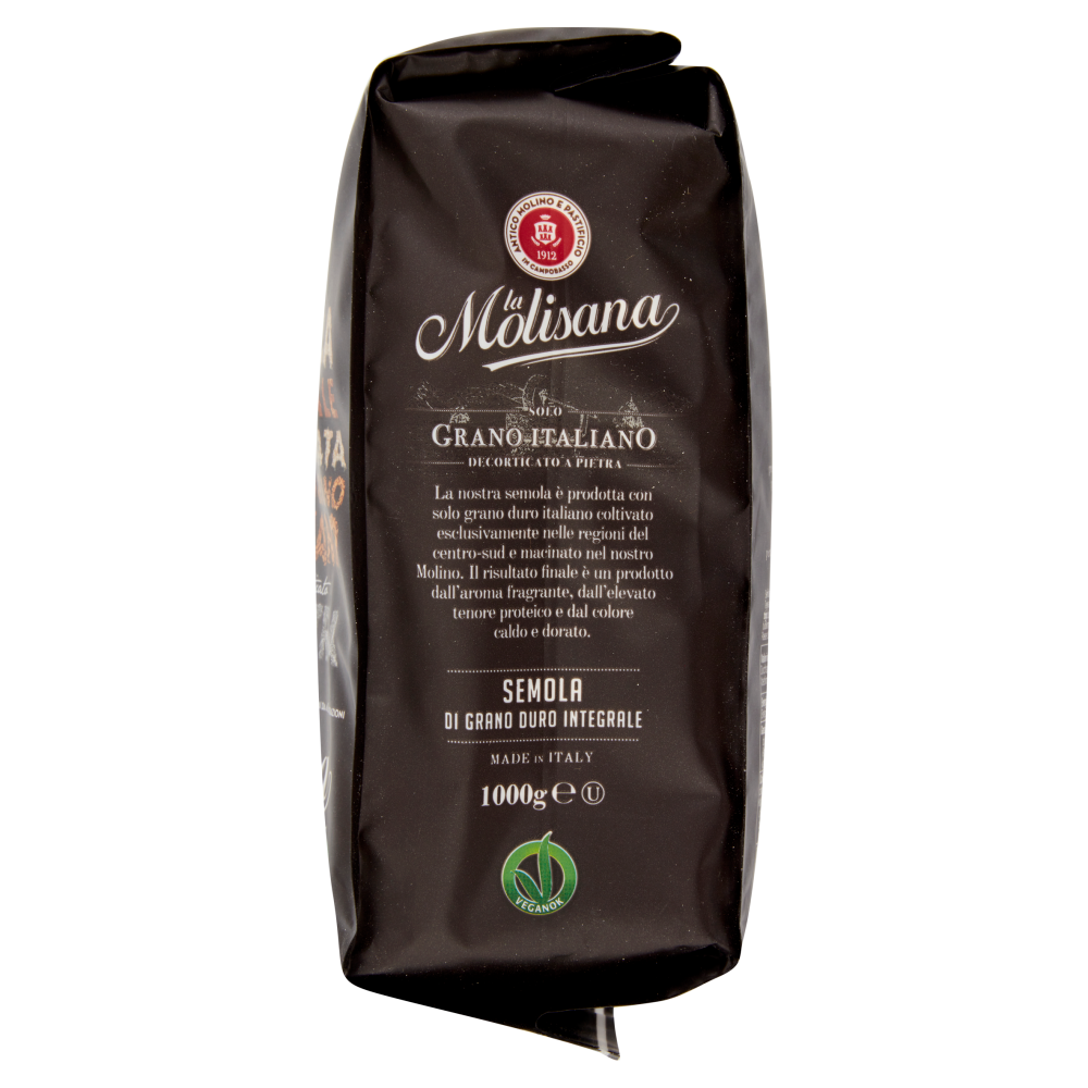 la Molisana Semola Integrale Rimacinata Grano Decorticato a Pietra 1000 g