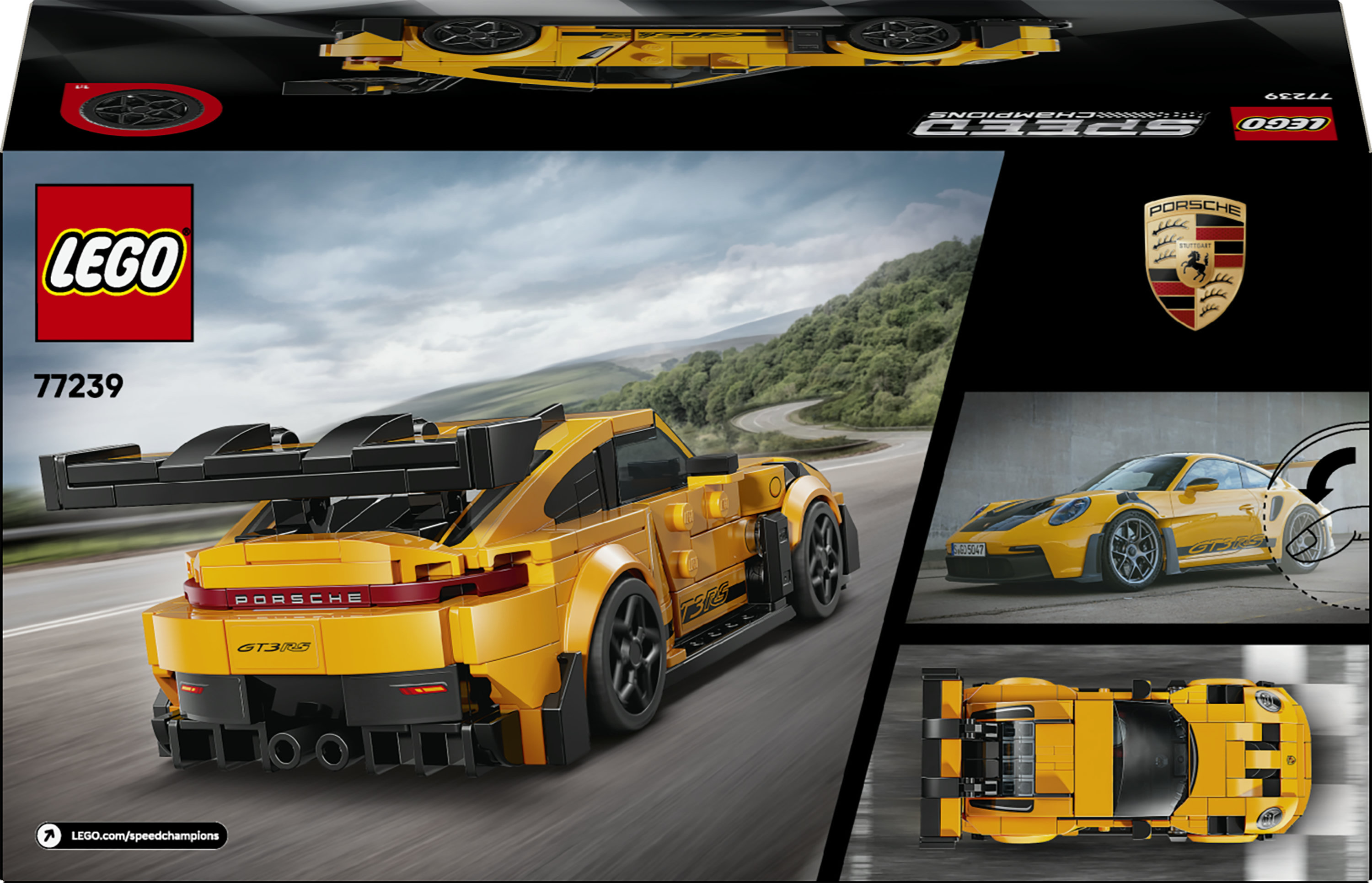 LEGO Speed Champions 77239 Super Car Porsche 911 GT3 RS, Modellino di Auto con Minifigure, Macchina Giocattolo, Idea Regalo9+