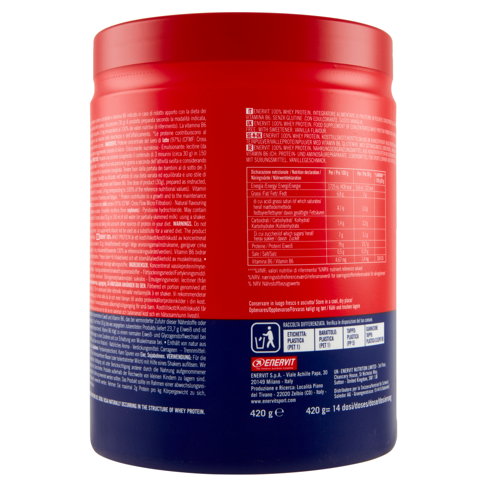 Enervit 100 % Whey Protein Vanilla 420 g