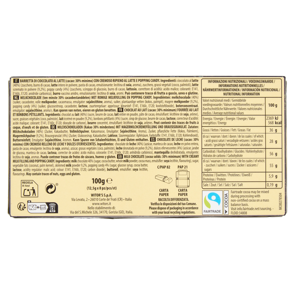 Witor's Harry Potter Barretta Popping Candy 8 x 12,5 g