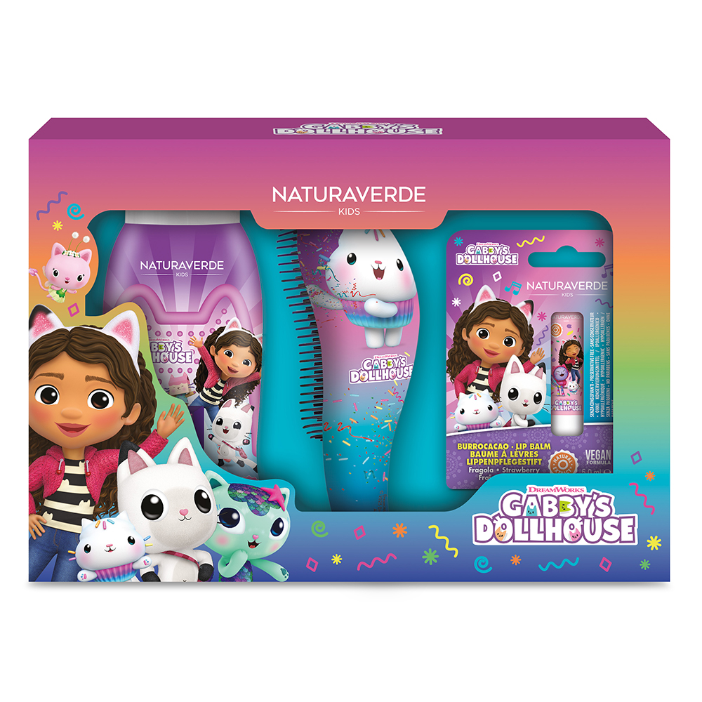 GABBY DOLLHOUSE GIFTSET SPAZZOLA (Bagnoschiuma 250 ML + Burrocacao 5ML + Mollettine)