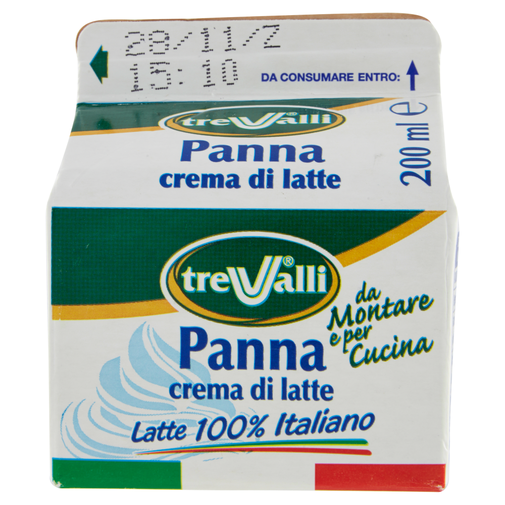 treValli Panna crema di latte 200 ml