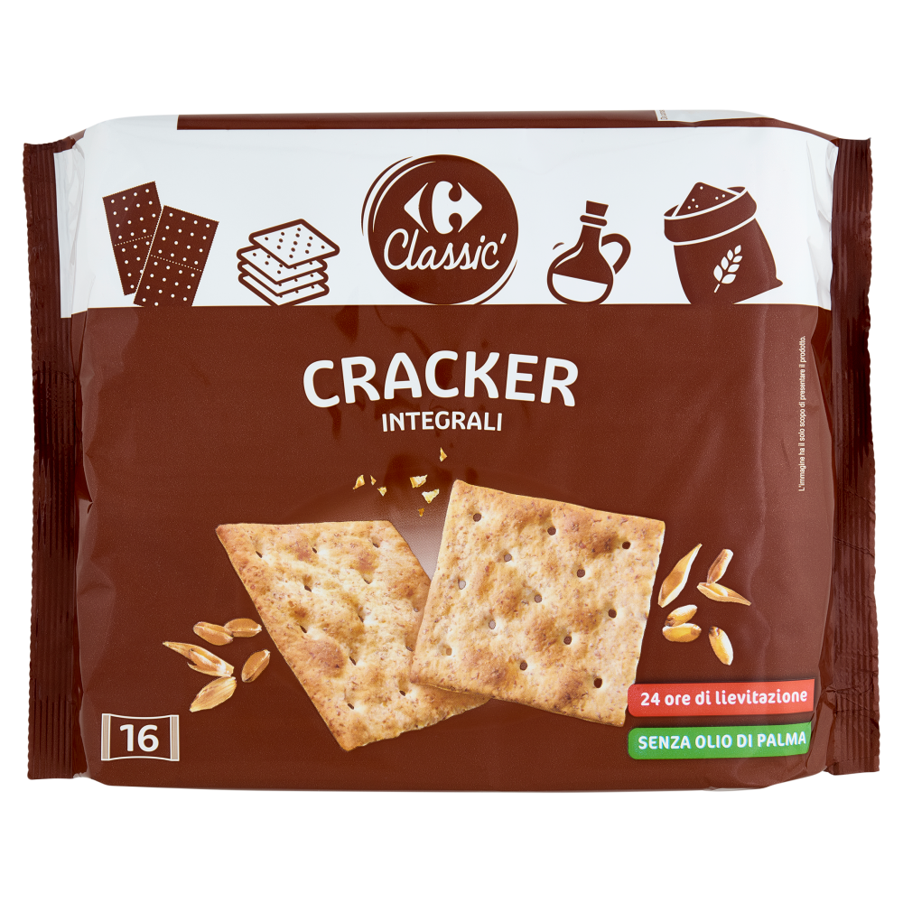 Carrefour Classic Cracker Integrali 16 x 31,25 g