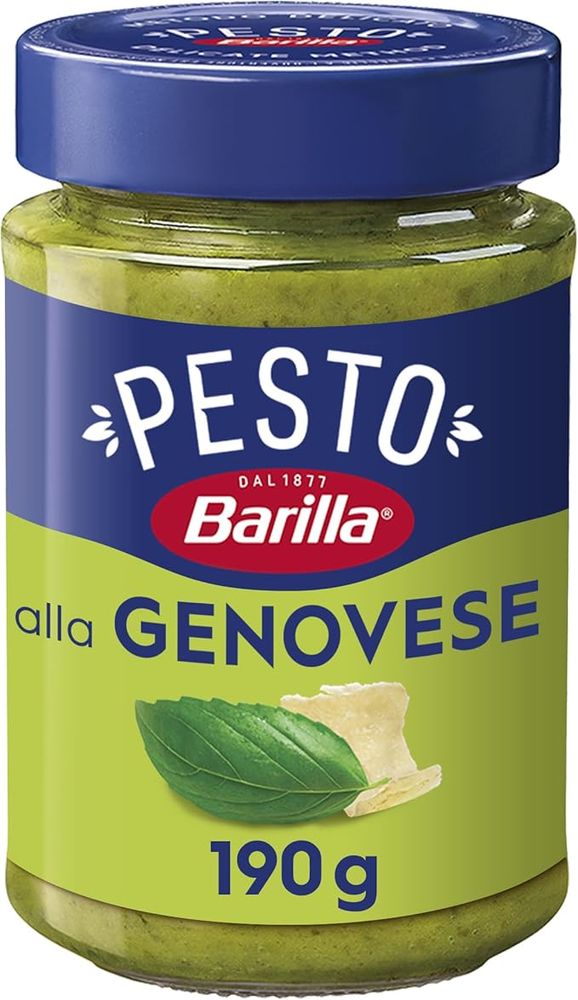 Barilla Pesto con Basilico Genovese Dop Condimento e Sugo per Pasta 190 g