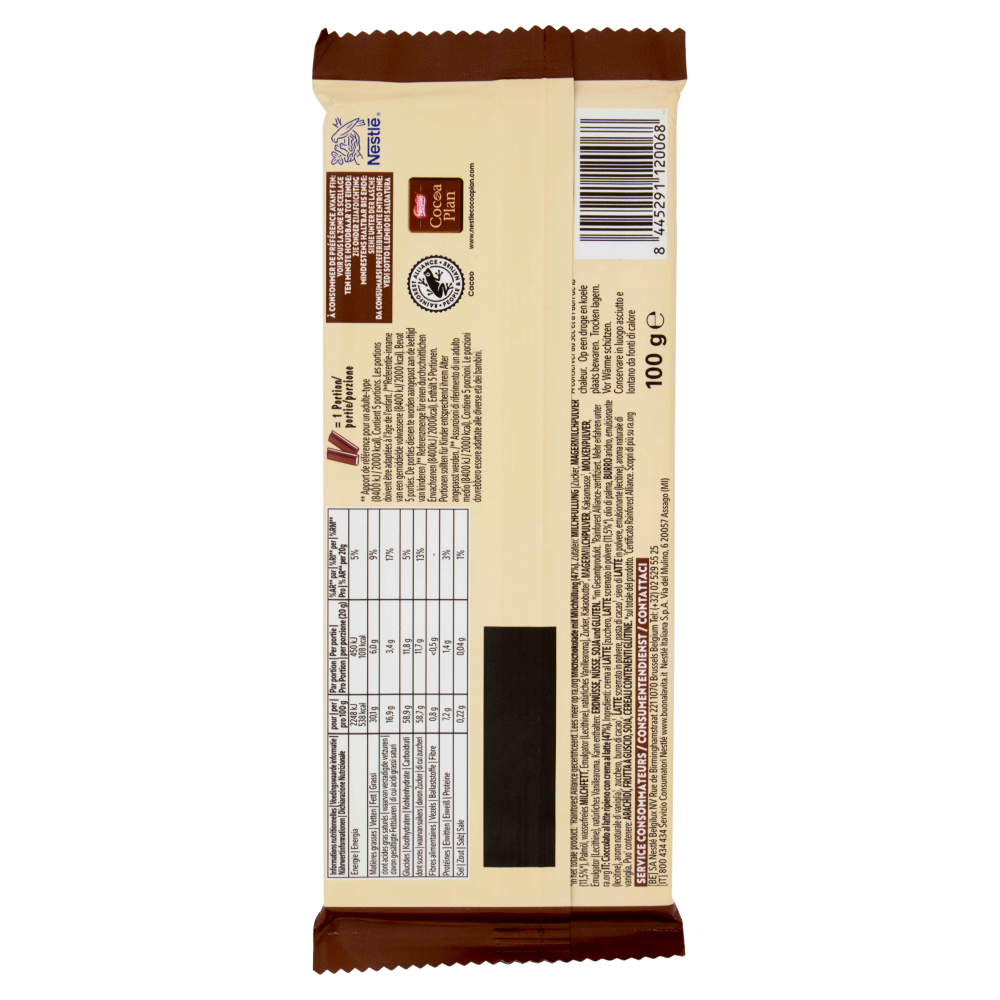 GALAK CHOCO MILK Tavoletta di Cioccolato al Latte Ripiena 100g
