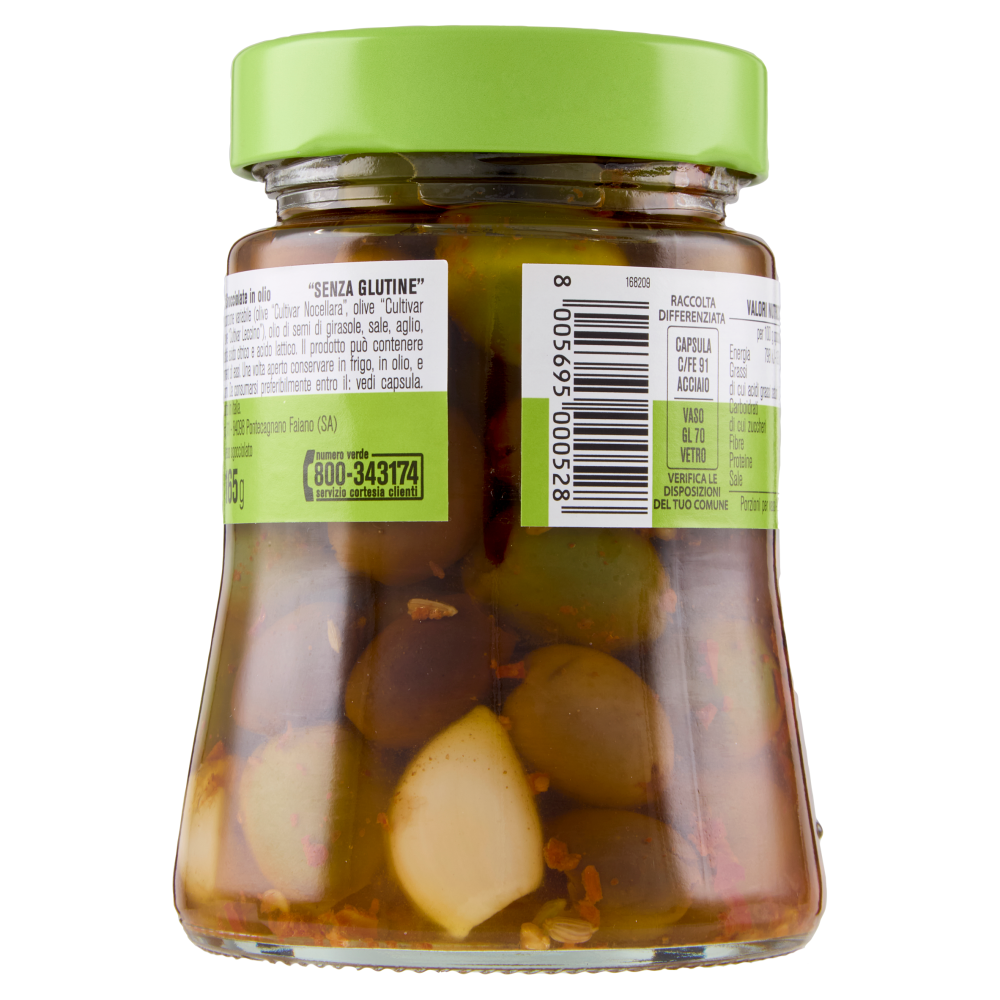 D'Amico Mix di olive piccanti snocciolate 280 g