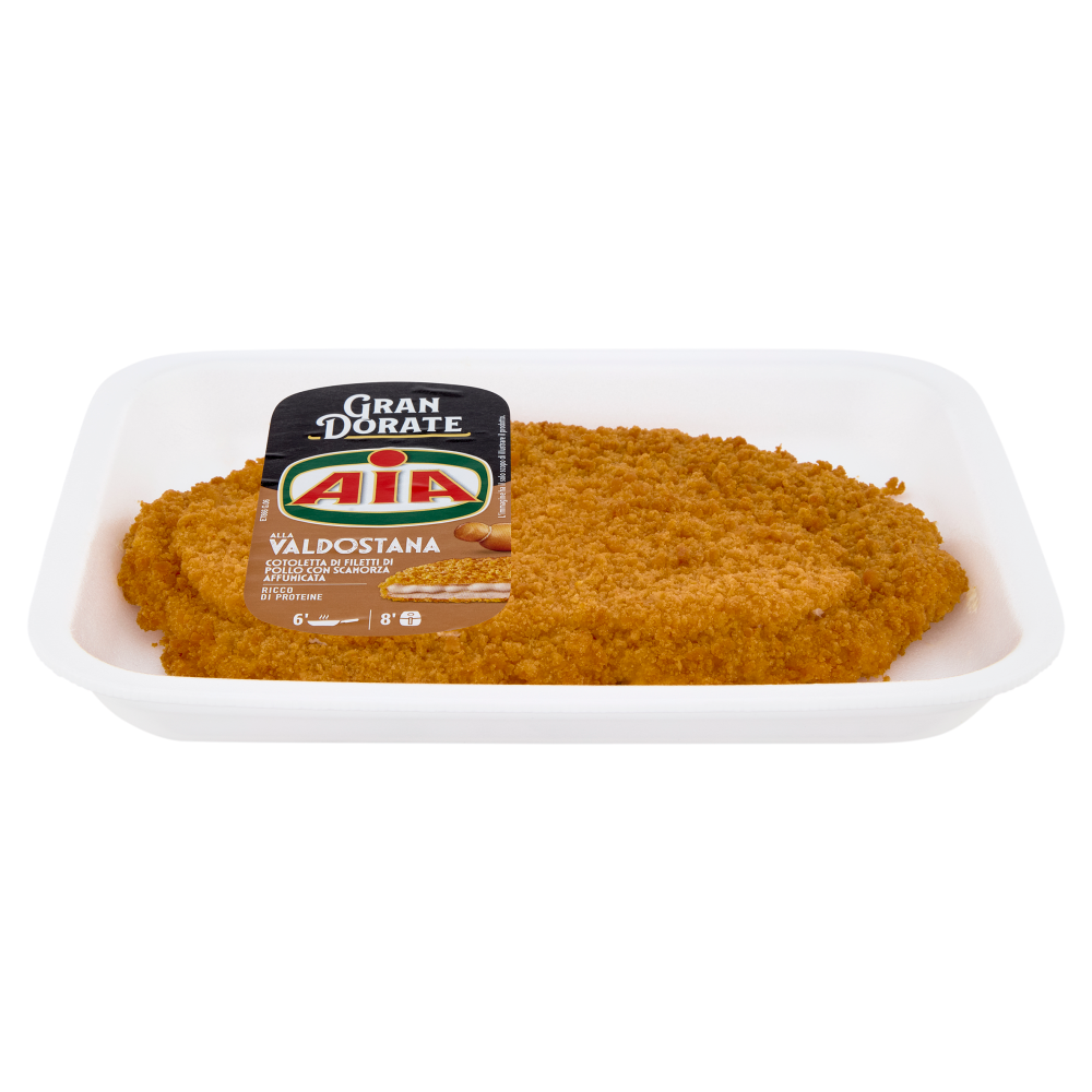 Aia Gran Dorate alla Valdostana Cotoletta di Filetti di Pollo con Scamorza Affumicata 0,200 kg