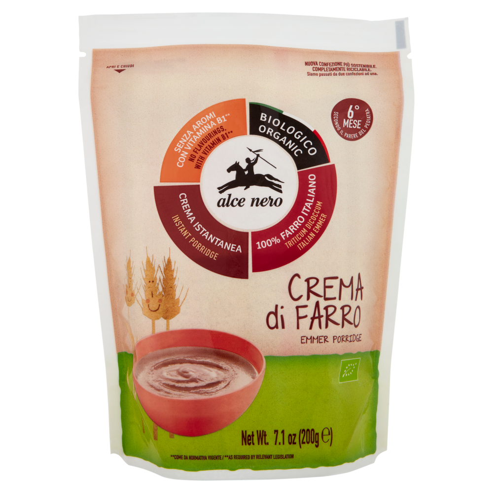 alce nero Crema di Farro 200 g