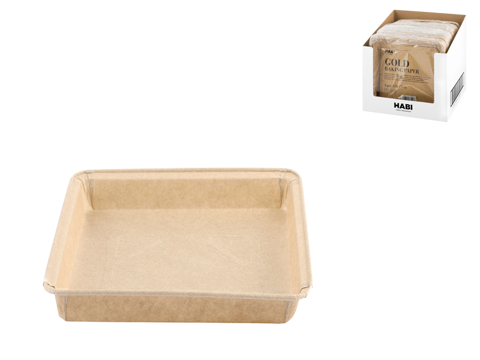  3 stampi gold quadrati CM17X1,8 