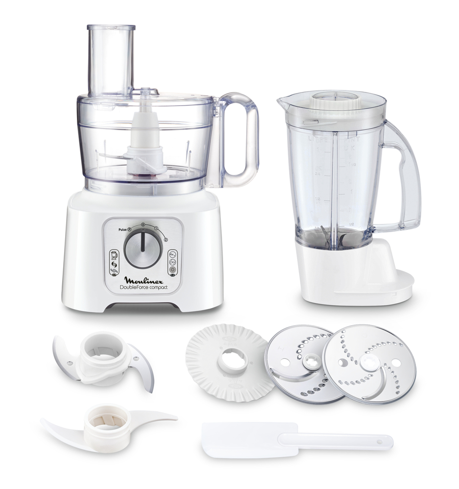 Moulinex FP5441 Robot da cucina multifunzione Double Force Compact