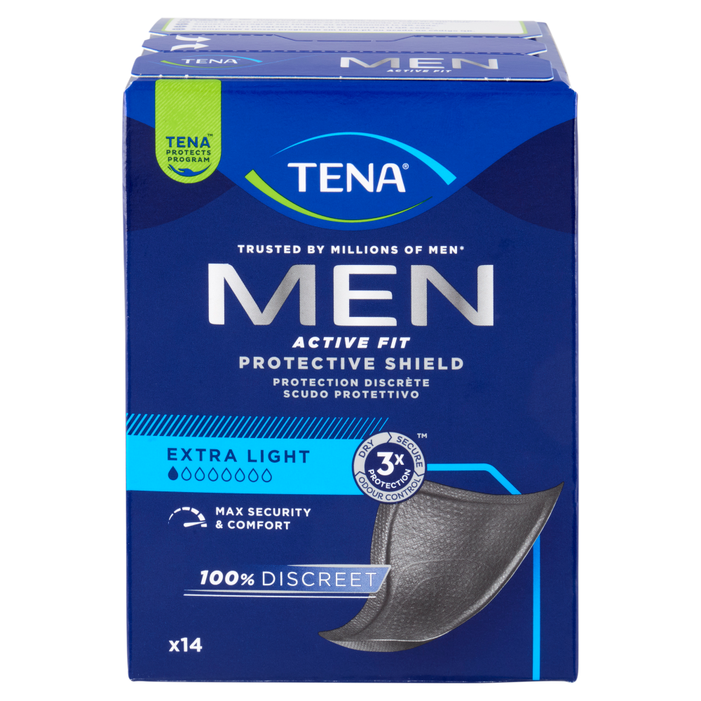 Tena Men Active Fit Protective Shield Extra Light 14 pz