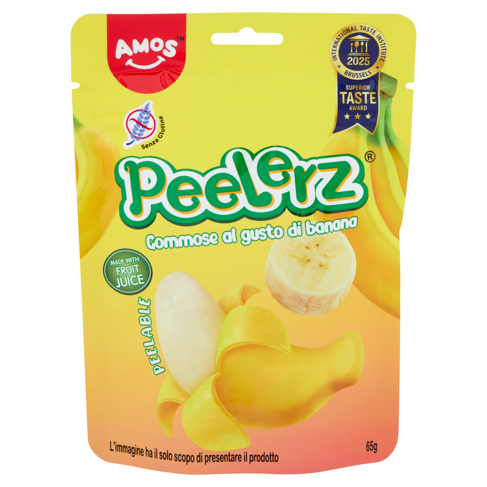 Amos Peelerz Gommose al gusto di banana 65 g