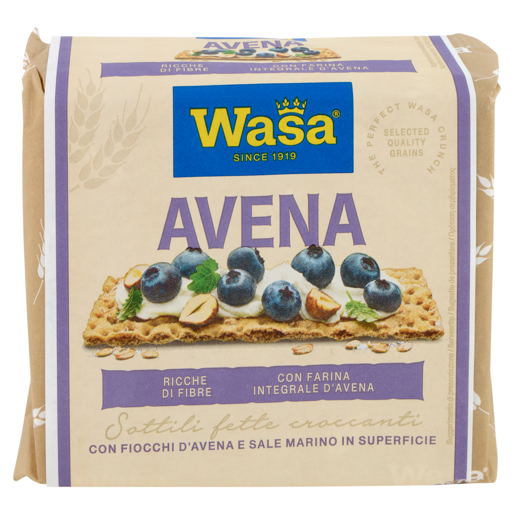 Wasa Chruncy Twist Cracker con Farina Integrale di Avena e Fiocchi d'Avena 265g