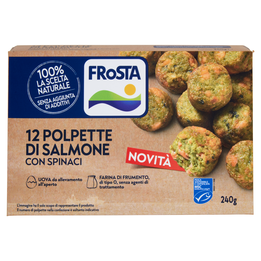 FRoSTA 12 Polpette di Salmone con Spinaci 240 g