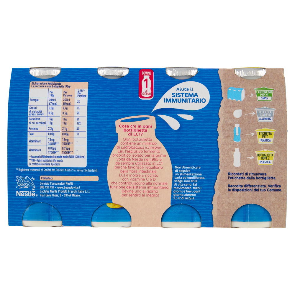 NESTLÉ LC1 con Probiotico Multifrutti 8x90g