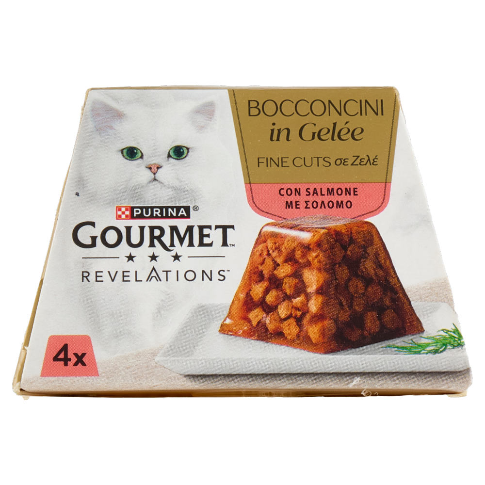 PURINA GOURMET Revelations Bocconcini in Gelée con Salmone 4 x 57 g