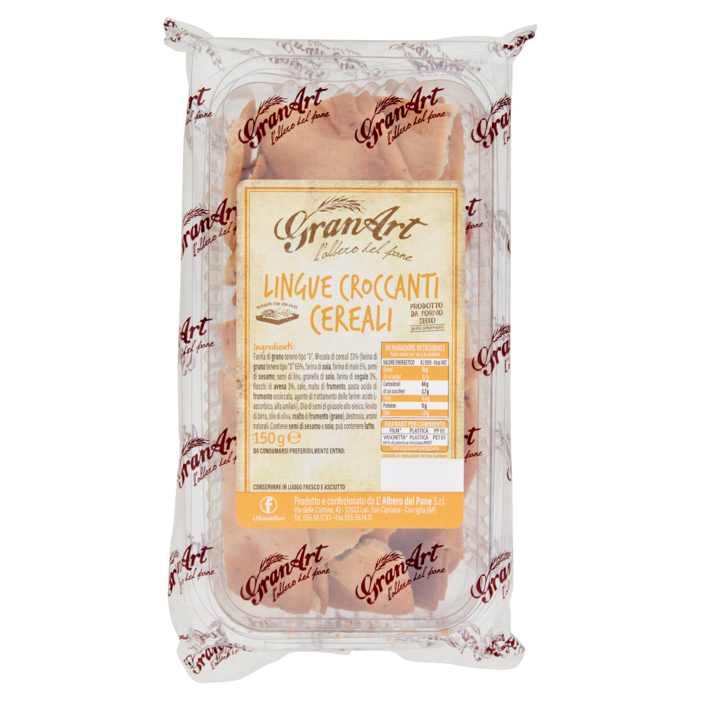 GranArt Lingue Croccanti Cereali 150 g