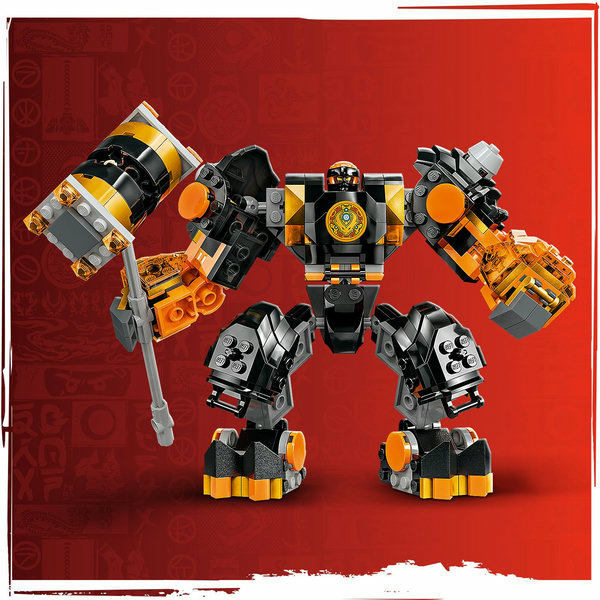 LEGO NINJAGO Mech elemento Terra di Cole