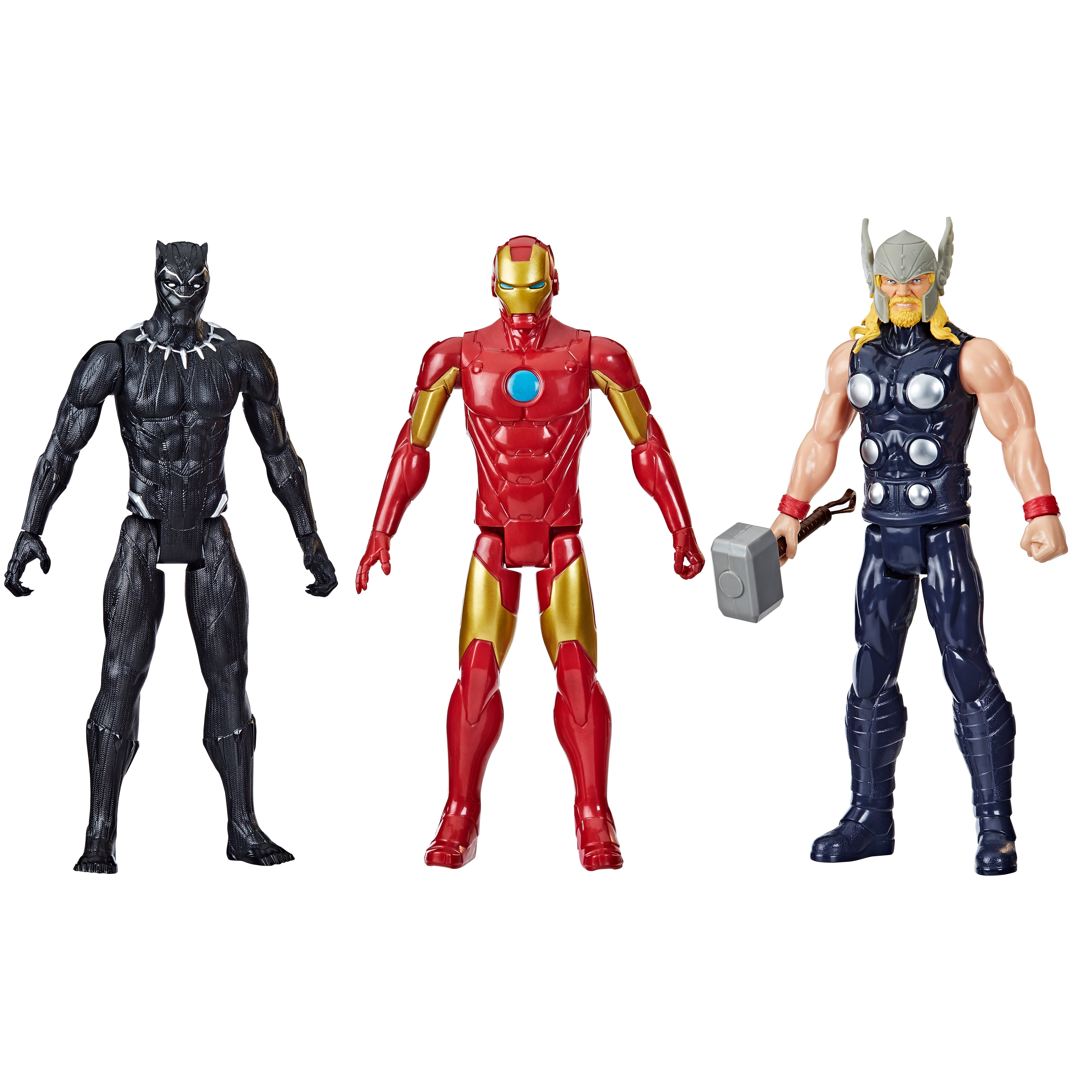 Marvel Avengers Pack 3 Action Figures Titan Hero 30cm. Personaggi