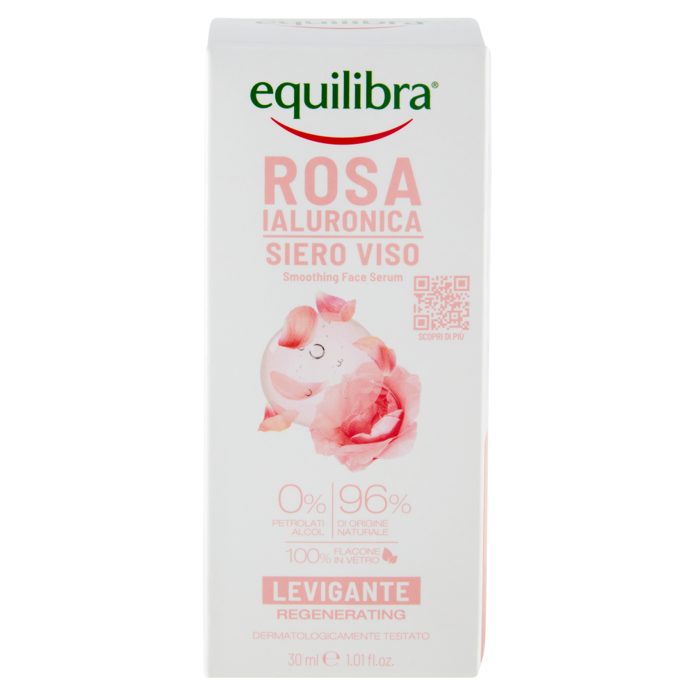 equilibra Rosa Ialuronica Siero Viso Levigante 30 ml