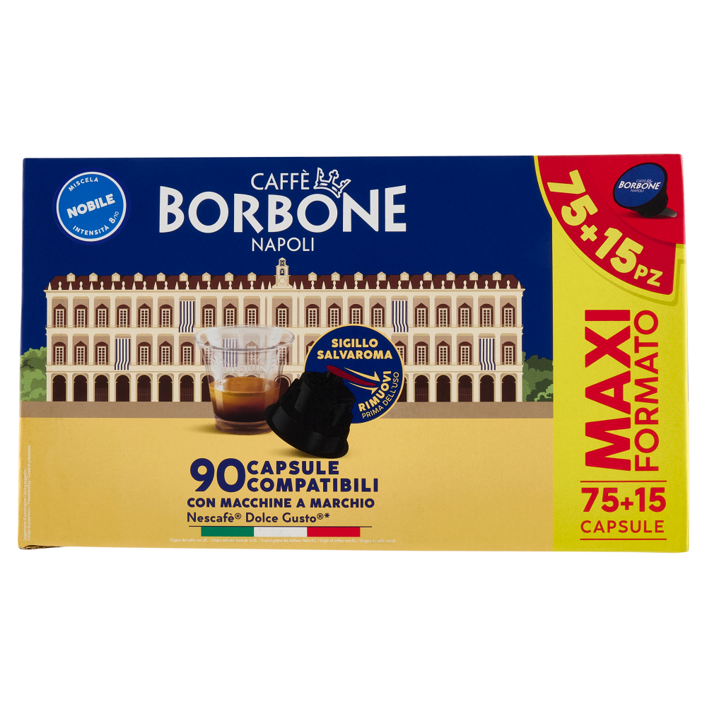 Caffè Borbone Miscela Nobile Capsule Compatibili Nescafè Dolce Gusto* 90 x 7 g