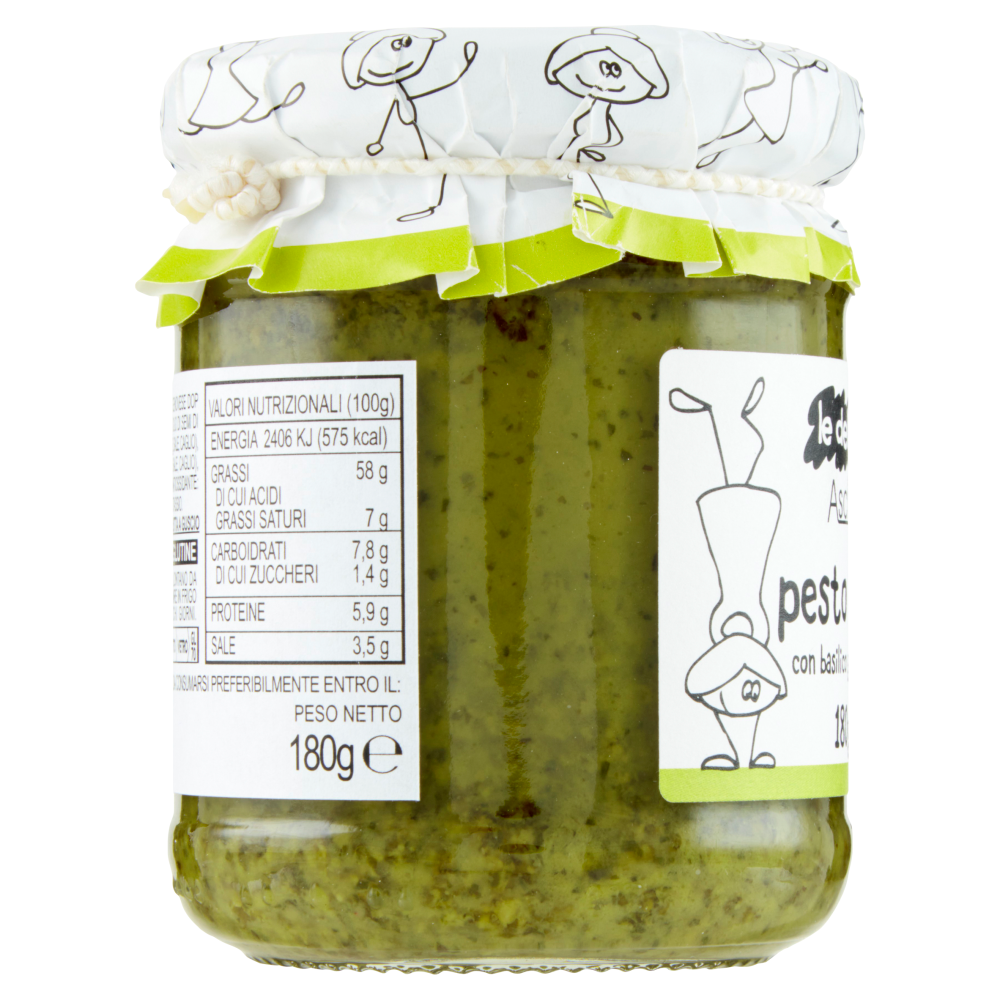 le delizie di Ascheri 1960 pesto ligure con basilico genovese dop 180 g