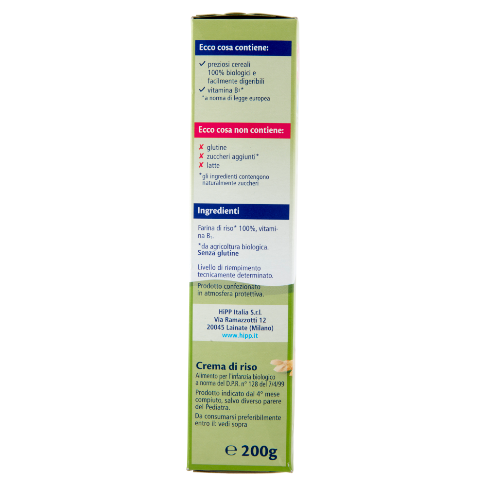 HiPP Biologico Crema di Cereali Riso 200 g