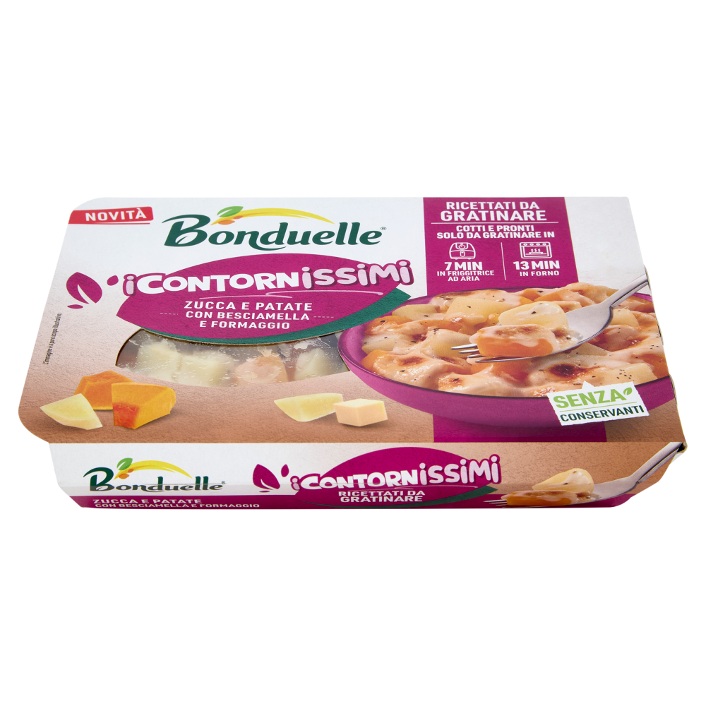 Bonduellei Contornissimi Ricettati da Gratinare Zucca e Patate con Besciamella e Formaggio 240 g