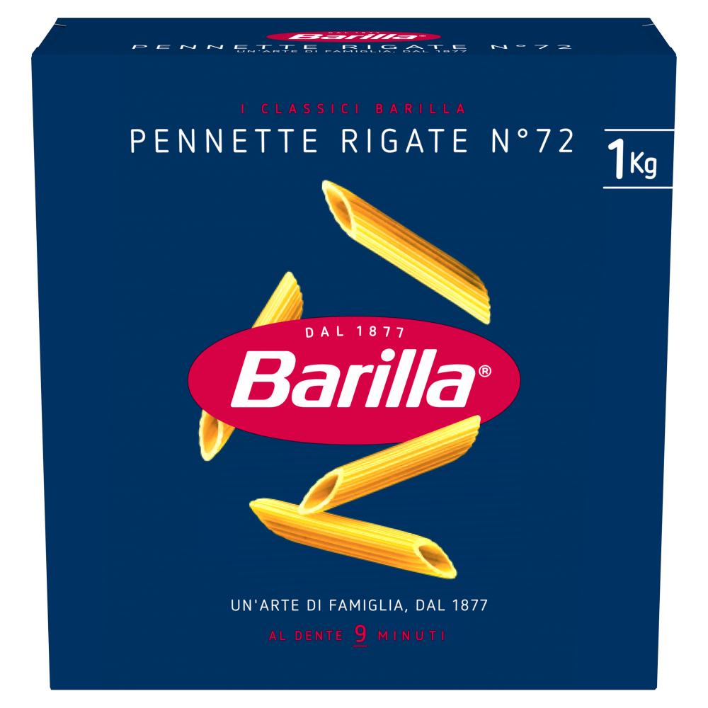 Barilla Pasta Pennette Rigate n.72 1Kg