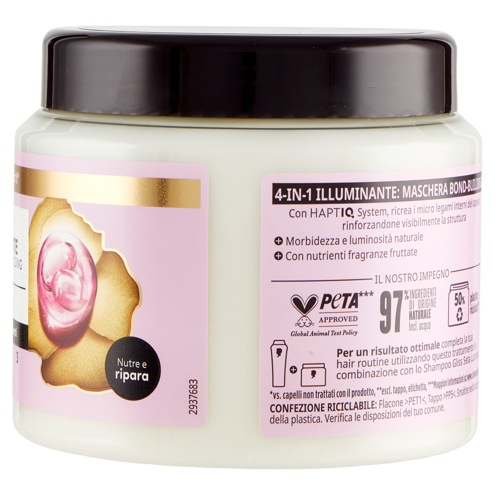 Gliss 4-in-1 Illuminante Maschera Bond-Building per Capelli 400 ml