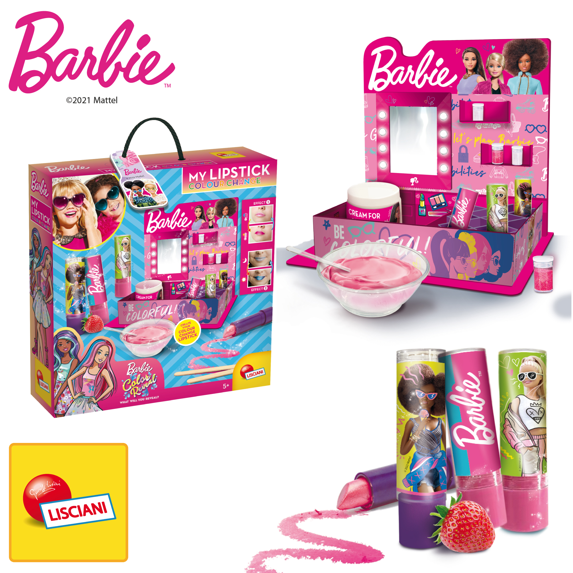 Lisciani Barbie My Lipstick Color Change