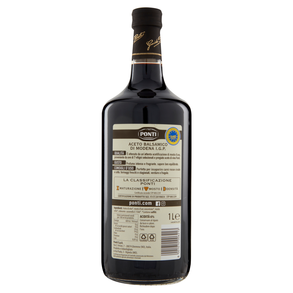 Ponti Aceto Balsamico di Modena I.G.P. 1 L