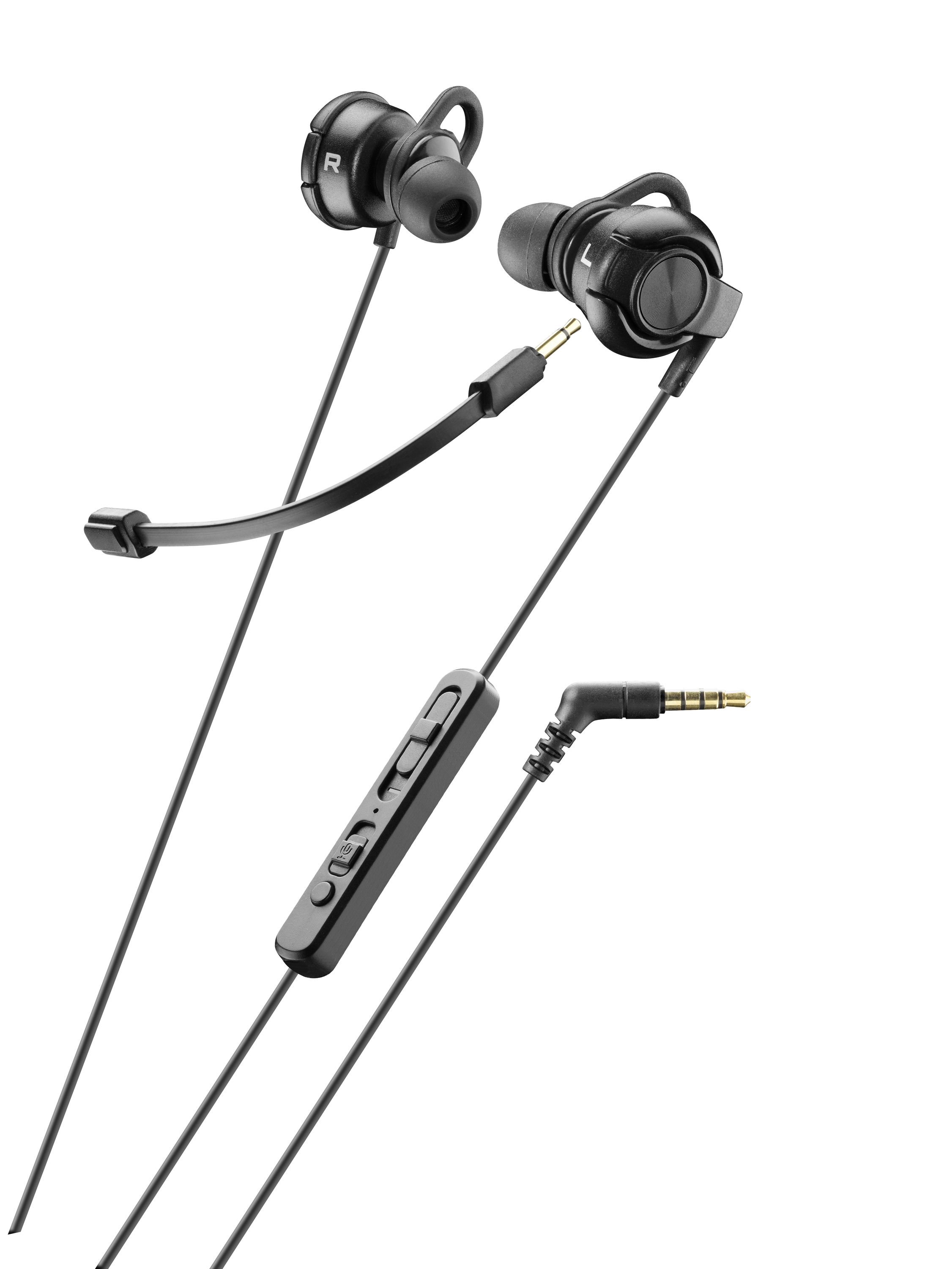 Cellularline DISTINCT Auricolare in-ear con microfono removibile e connettore Jack 3.5mm
