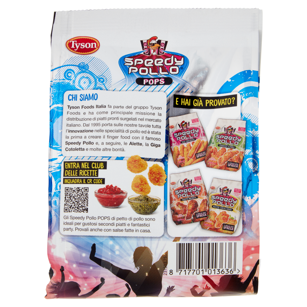 Speedy Pollo Pops Cotti e Surgelati 250 g