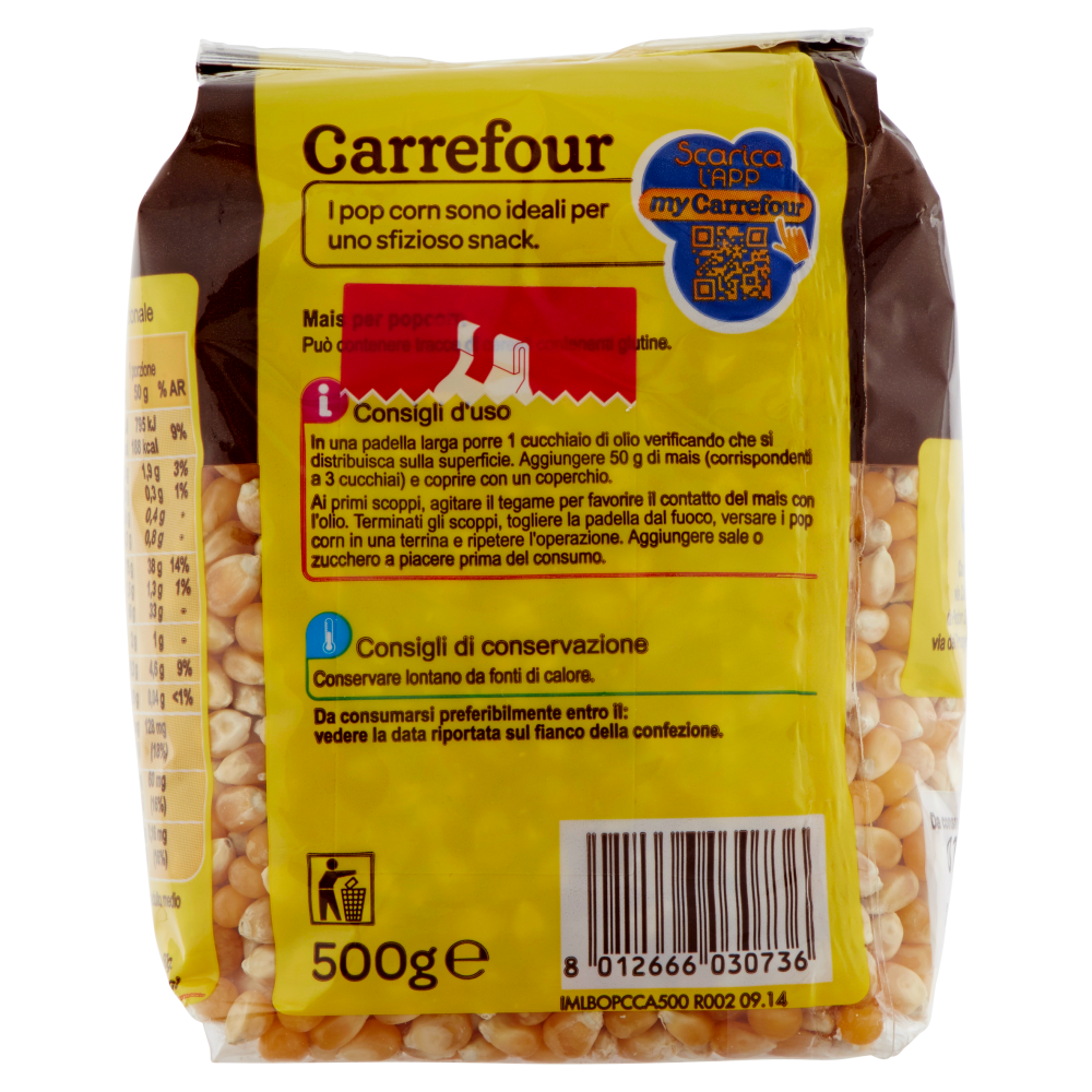 Carrefour Cereali Mais per Popcorn 500 g