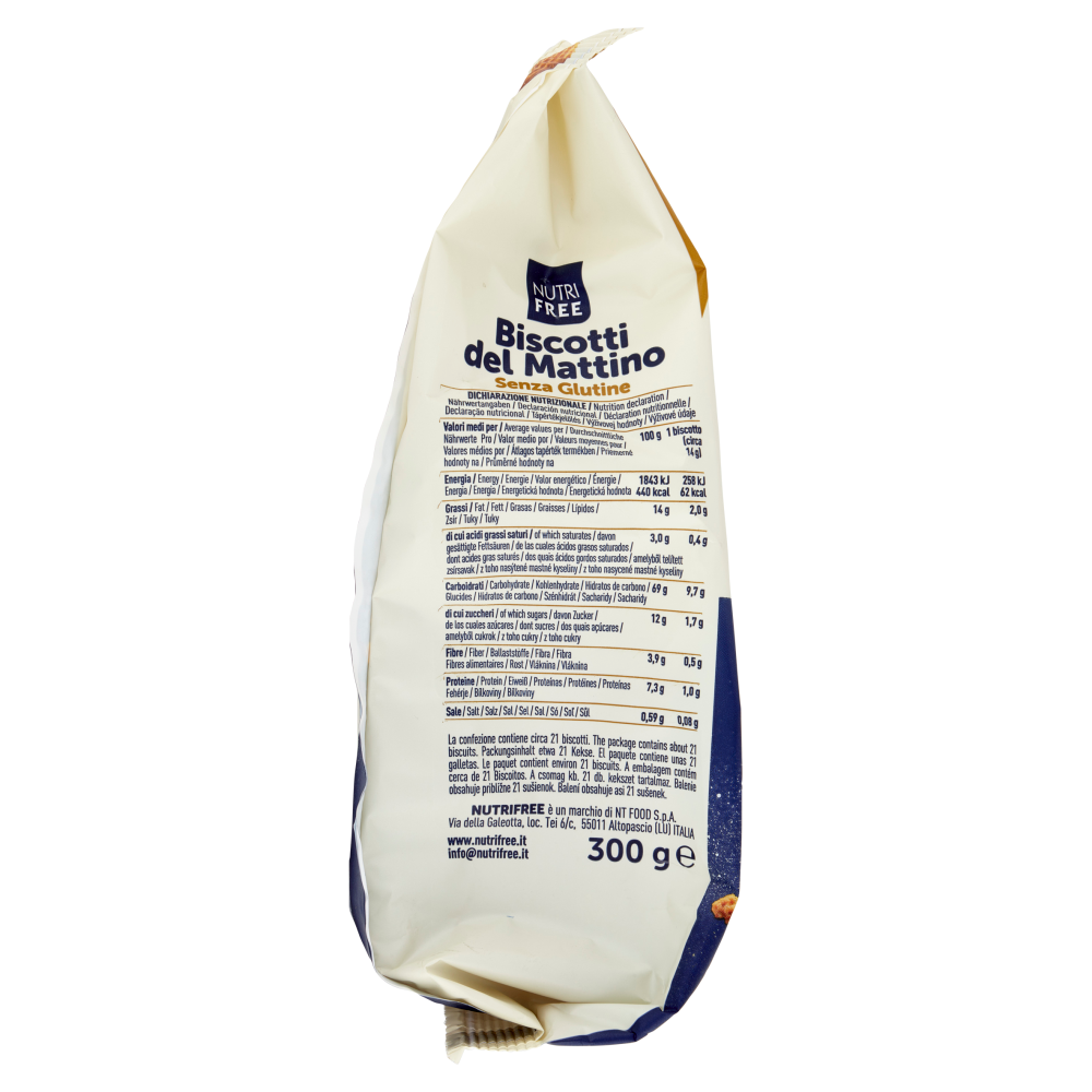 Nutrifree Biscotti del Mattino Senza Glutine 300 g