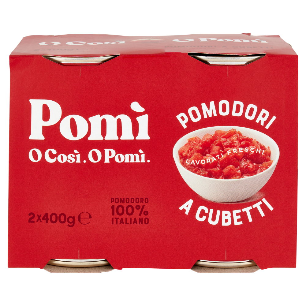Pomì Pomodori a Cubetti 2 x 400 g