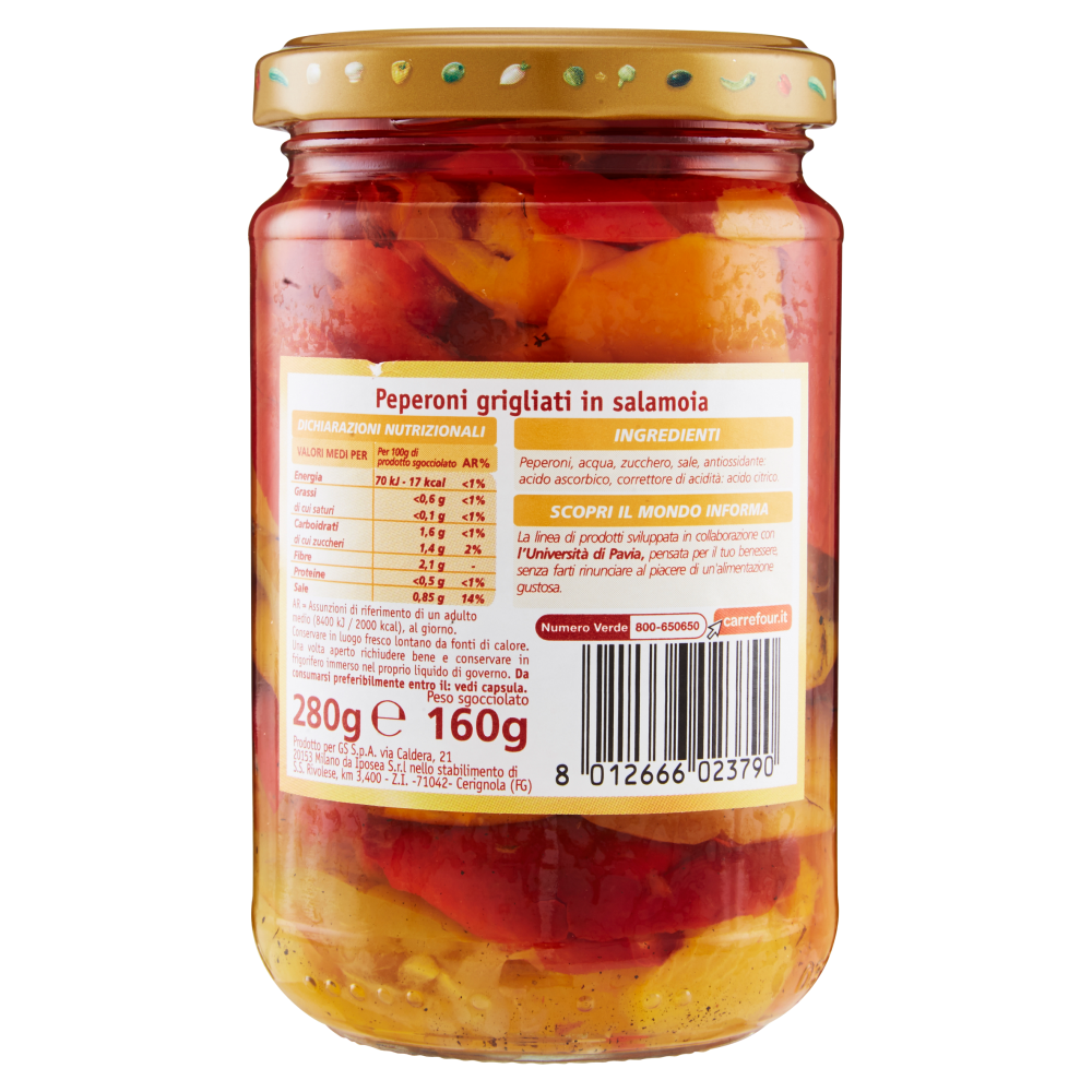 Carrefour inForma Peperoni grigliati 280 g