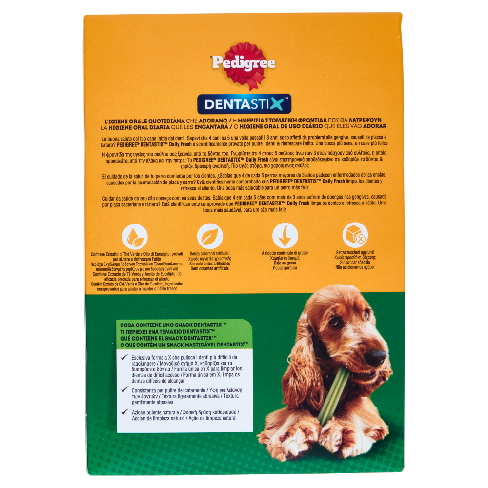 Pedigree Dentastix Fresh Snack per igiene orale Cane Medio 28 Pezzi 720 g