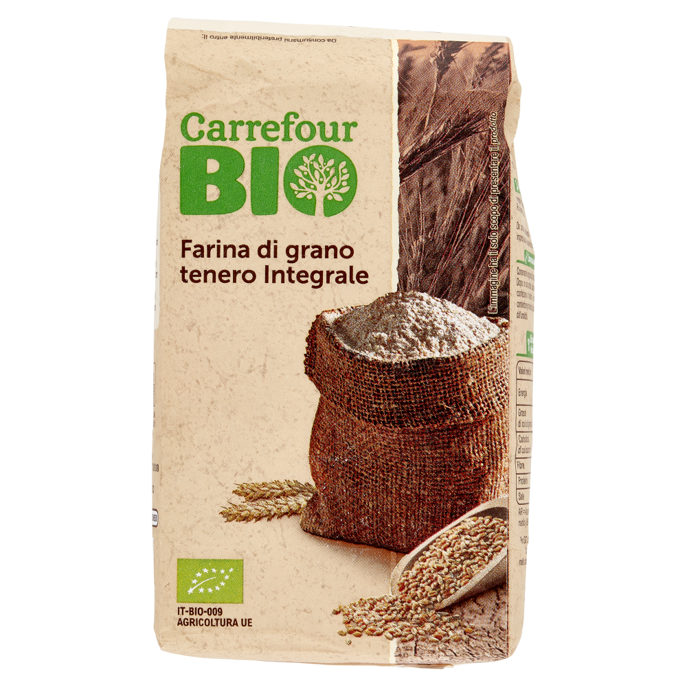 Carrefour Bio Farina di grano tenero Integrale 500 g