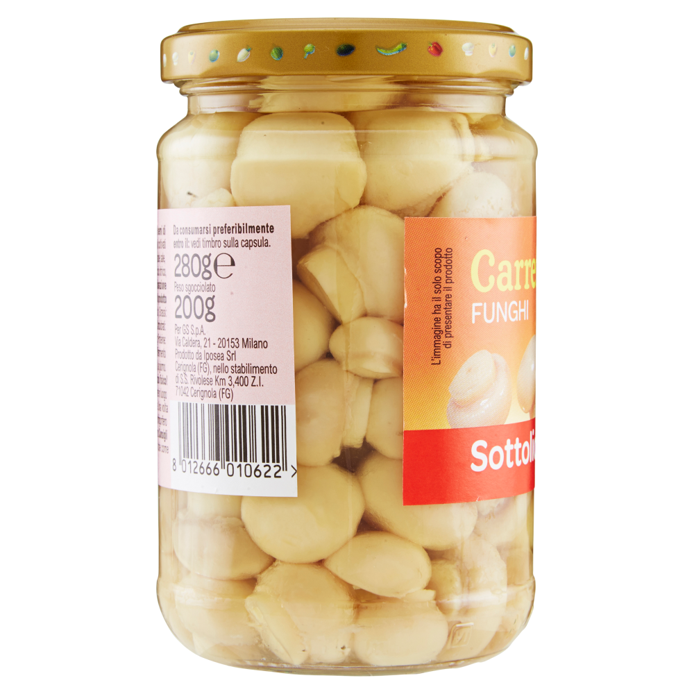 Carrefour Sottolio Funghi in olio di semi di girasole 280 g