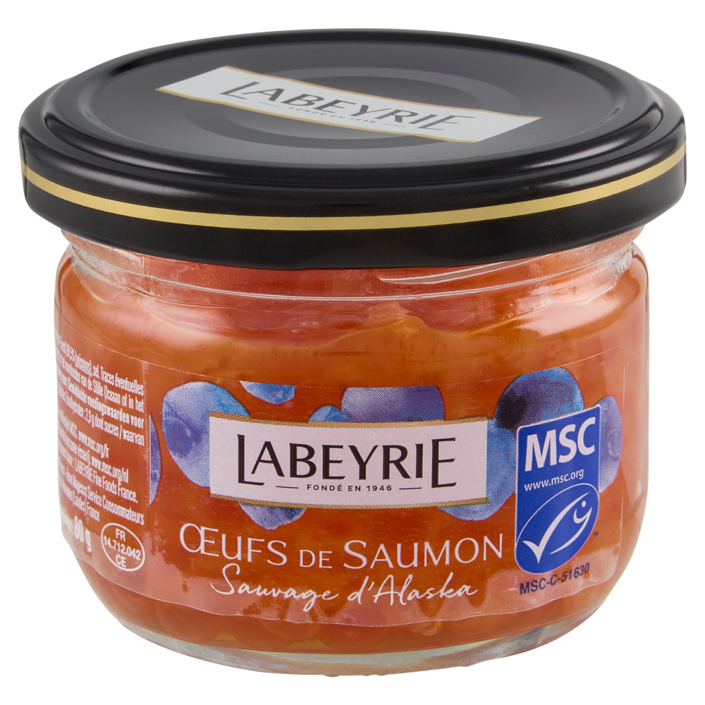 Labeyrie uova di salmone Keta del Pacifico 80 g