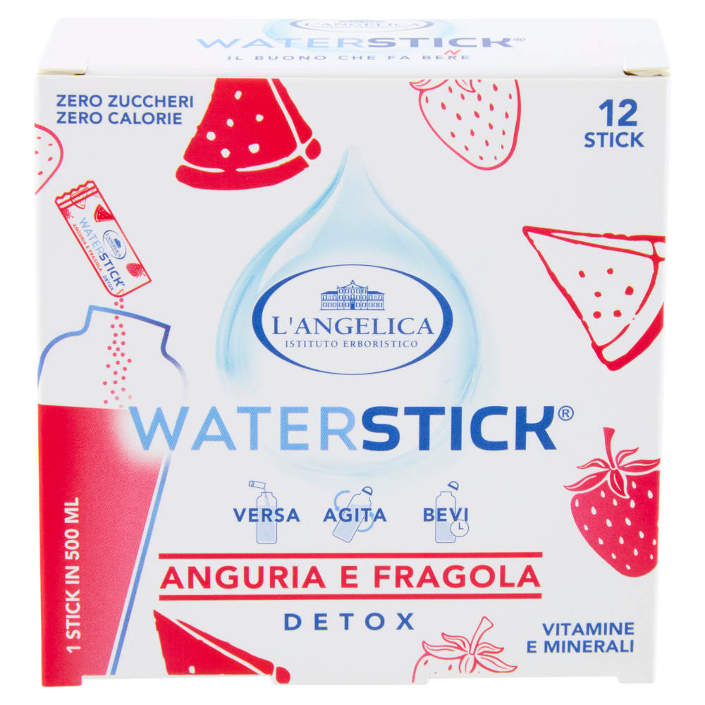 L'Angelica Waterstick Anguria e Fragola Detox 12 x 2 g