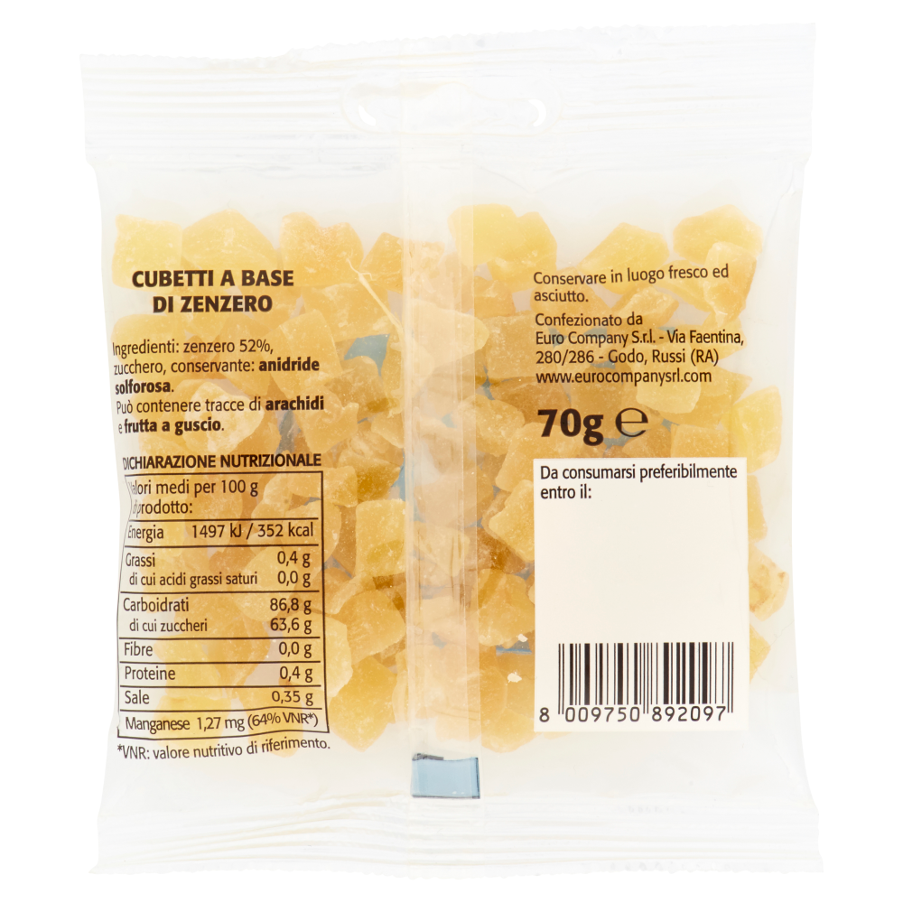 Zenzero a Cubetti 70 g