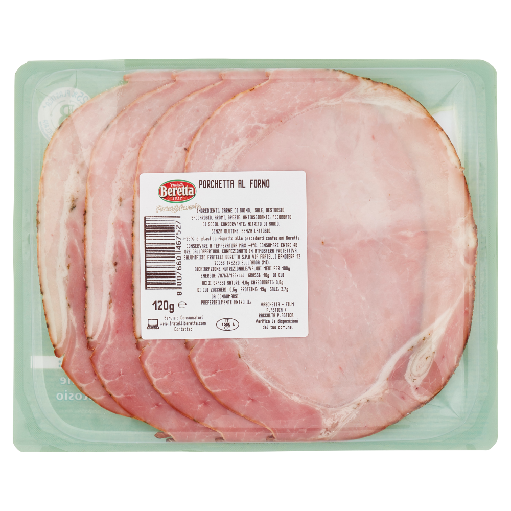Fratelli Beretta Fresca Salumeria Porchetta al Forno 120 g